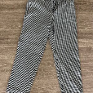 LOFT Monochrome Houndstooth Pants